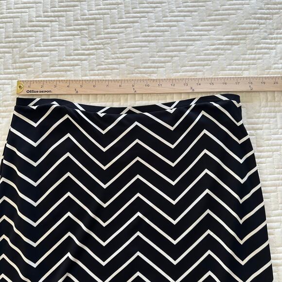 Talbots Black 3 Piece Skirt Outfit Suit Sleeveless Top & Cardigan Sweater Large - Picture 9 of 11